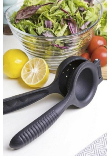 Pratik Döküm Limon Sıkacağı Siyah Dayanıklı ve Kolay Kullanım