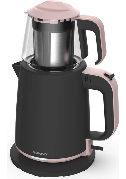 Şık Siyah Çay ve Kettle Makinesi, Hızlı ve Kolay Kullanım