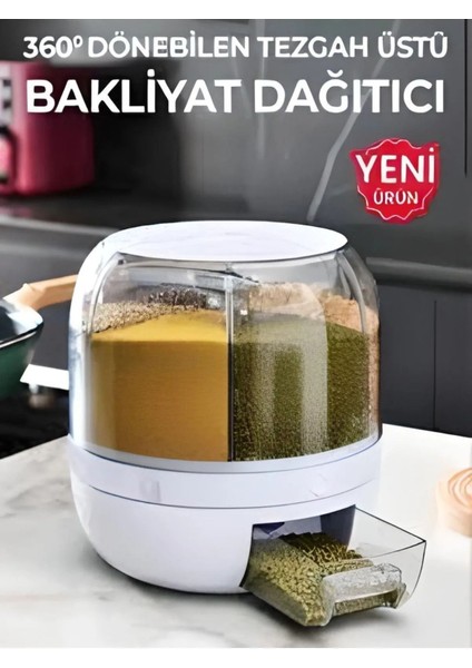 Beyaz Bakliyat Organizeri, Pratik ve Şık Mutfak Düzenleyici