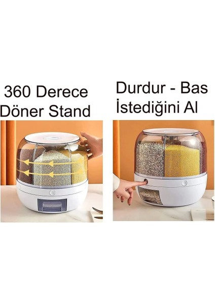 Beyaz Bakliyat Organizeri, Pratik ve Şık Mutfak Düzenleyici fiyatları