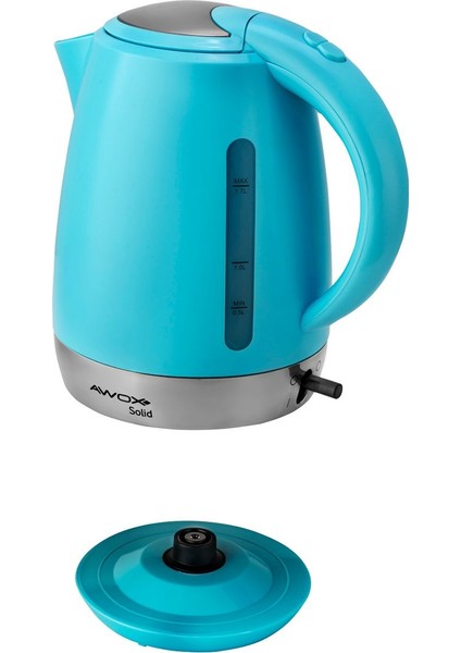 Mavi Renkli Plastik Su Isıtıcı Kettle, Pratik ve Güzel Tasarım