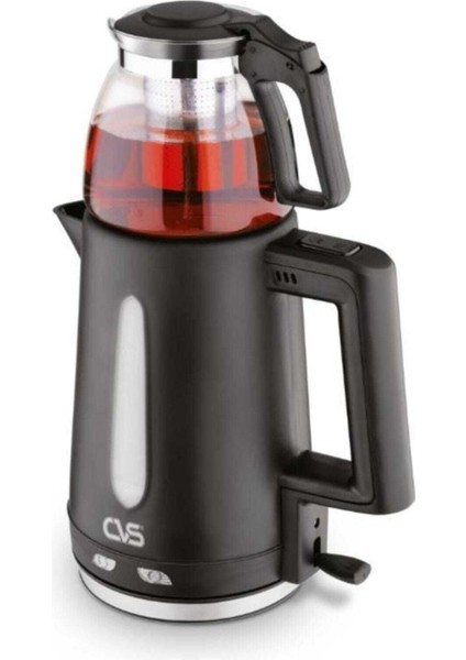 DIN1510 Çay Makinesi 2200W Siyah - Hızlı ve Pratik Çay Demleme Cihazı