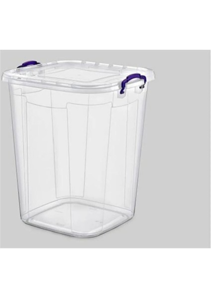 Şeffaf Kare Bakliyat Kovası 70 Lt, Dayanıklı ve Kullanışlı Tasarım