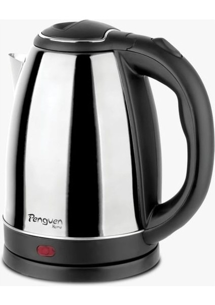 Gri 1,8 L Çelik Kettle, Dayanıklı ve Şık Tasarım