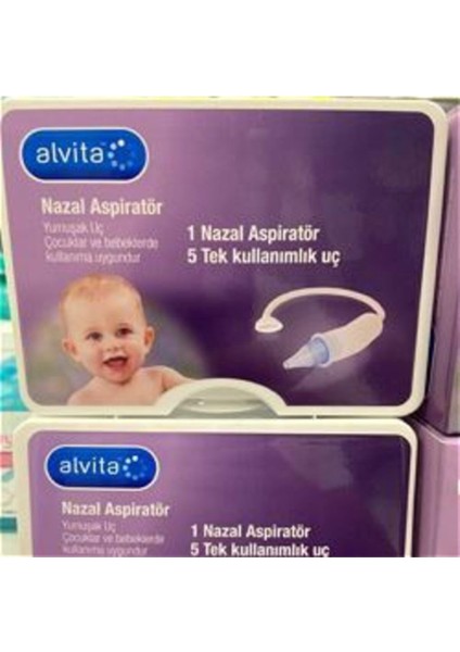 Nazal Aspiratör Bebek ve Yetişkinler Için Yumuşak ve Güvenli Temizlik Aracı