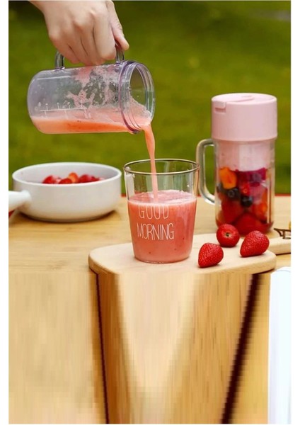 li Taşınabilir Pipetli USB Elektrikli Paslanmaz Çelik Meyve Sıkacağı