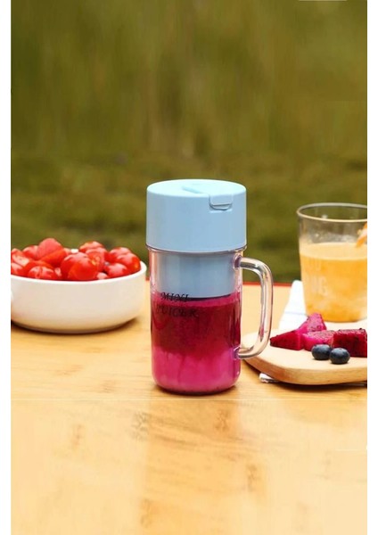 li Taşınabilir Pipetli USB Elektrikli Paslanmaz Çelik Meyve Sıkacağı