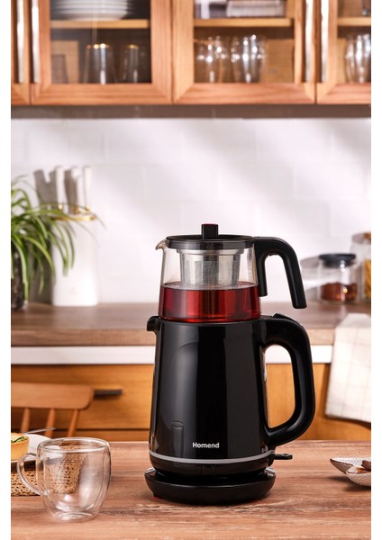 Çay Makinesi Siyah 1744H, Hızlı ve Kolay Demleme, Pratik Kullanım
