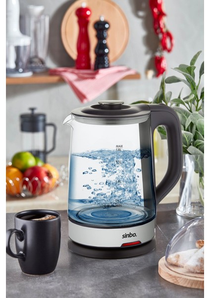 Siyah Cam Kettle, Modern ve Şık Tasarım, Kolay Kullanım fiyatları