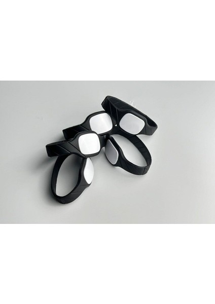 Çipli Siyah Silikon Bileklik, Değiştirilebilir ve Şık Tasarım