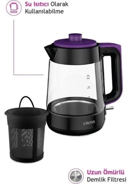 Cam Çay Makinesi, Siyah, Şık ve Kullanışlı Tasarım fırsatları