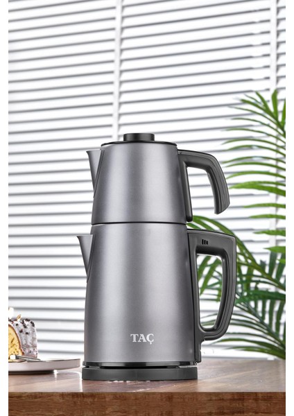Keyfidem Mat Gri Çay Makinesi - Şık ve Kullanışlı Tasarım