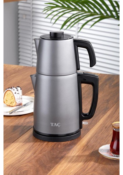 Keyfidem Mat Gri Çay Makinesi - Şık ve Kullanışlı Tasarım