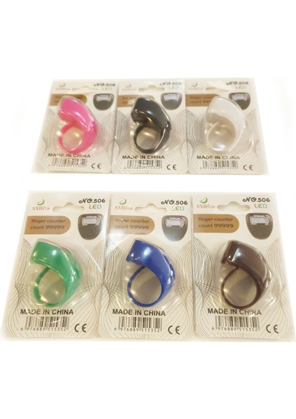 3'lü Renkli Işıklı Yüzük Zikirmatik Seti, Şık ve Kullanışlı Tasarım