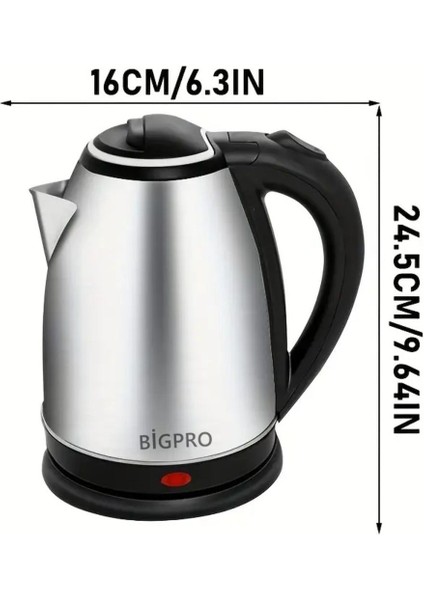 Gri Paslanmaz Çelik 1.8 L Sıcak Su Isıtıcı fiyatları