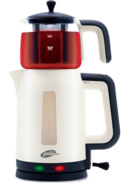Beyaz Otomatik Çay Makinesi GM-7321, Pratik ve Hızlı Demleme Keyfi