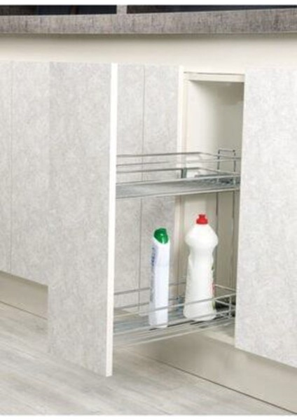 Bej Teleskopik Yandan Raylı Şişelik ve Deterjanlık Kapak 20CM fiyatları