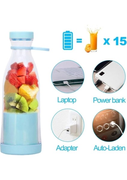 Mini Taşınabilir Şarjlı Meyve Sebze Blender Mavi Hafif ve Pratik Kullanım indirimleri