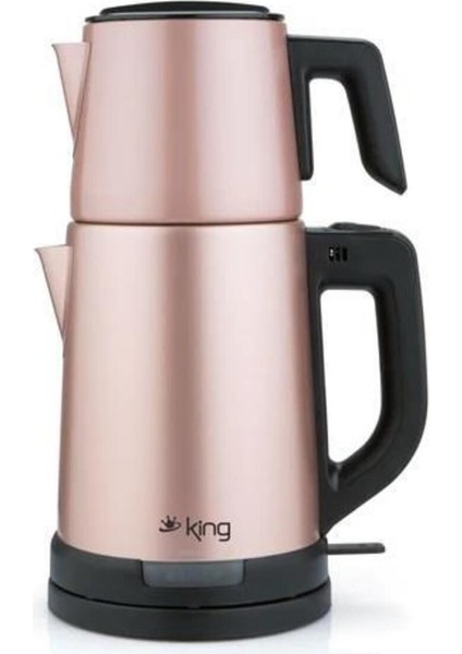 Paslanmaz Çay Makinesi, Pembe, Şık ve Pratik Tasarım