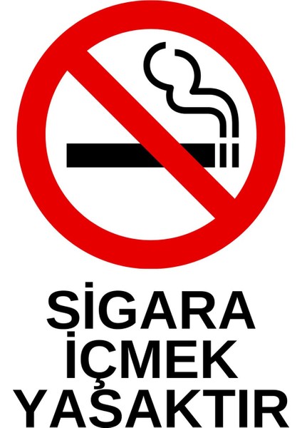 Sigara Içmek Yasaktır Uyarı Levhası (25X25 - Dekota Foam - Dijital Baskı)
