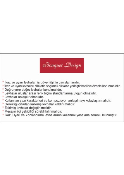 Elektrik Tesisatına Dokunmak Yasaktır Uyarı Levhası 25X35CM modelleri