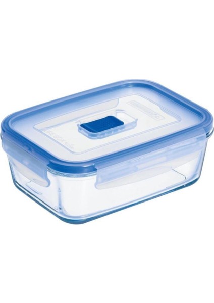 Mavi Dikdörtgen Cam Saklama Kabı 820CC, Mutfak ve Ev Düzenleme Için Ideal
