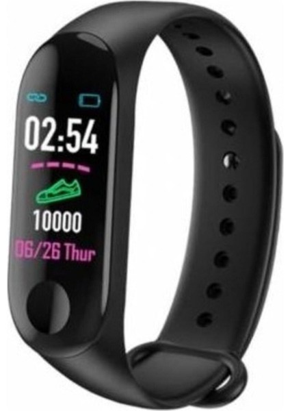 Renkli Ekranlı Çok Fonksiyonlu Akıllı Bileklik, Adım ve Nabız Takibi, Android ve Ios Uyumlu