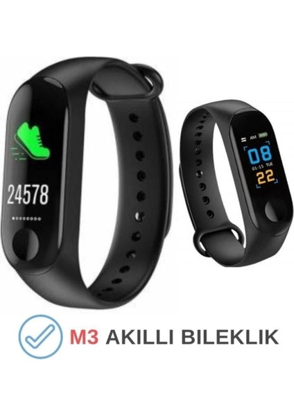 Renkli Ekranlı Çok Fonksiyonlu Akıllı Bileklik, Adım ve Nabız Takibi, Android ve Ios Uyumlu indirimleri