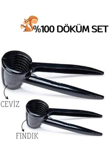 Beyaz Fındık ve Ceviz Kırıcı Set - Pratik ve Şık Tasarım