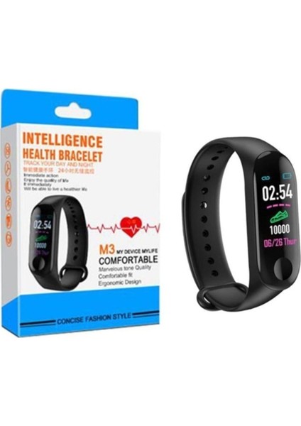 Siyah Bluetooth Akıllı Bileklik Saat, Dijital Ekran, Çok Fonksiyonlu, Ergonomik Tasarım modelleri