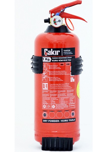 1 kg Kuru Kimyevi Tozlu Yangın Söndürme Tüpü