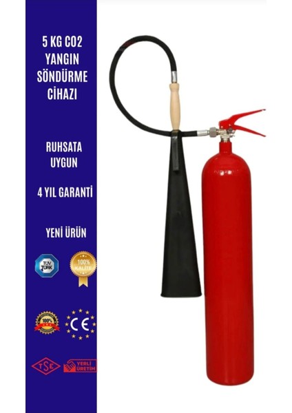 5 kg Co2 Yangın Söndürme Cihazı