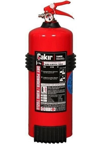 2 kg Yangın Söndürme Tüpü Araç Yangın Tüpü Ev Işyeri (Askı Aparat Dahil Değildir)