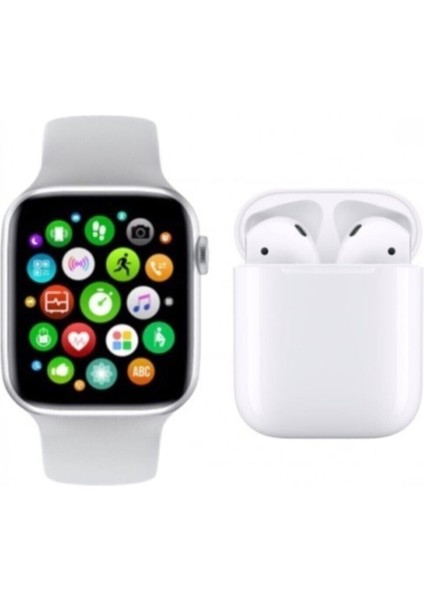Çok Renkli Akıllı Saat ve Kablosuz Kulaklık Seti, Şık ve Fonksiyonel 2'li Kombin