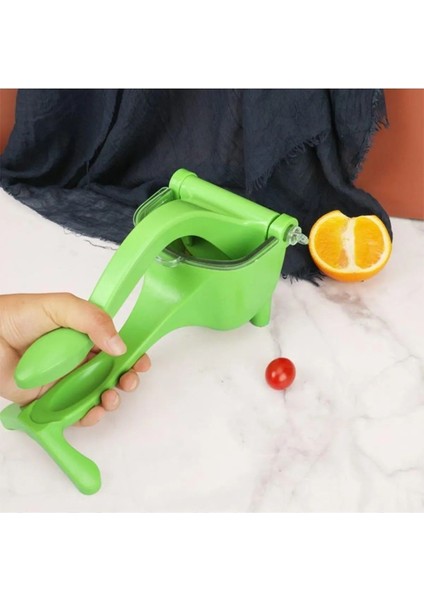 Yeşil Katı Meyve Sıkacağı Süzgeçli Manuel Narenciye ve Meyve Sıkma Cihazı