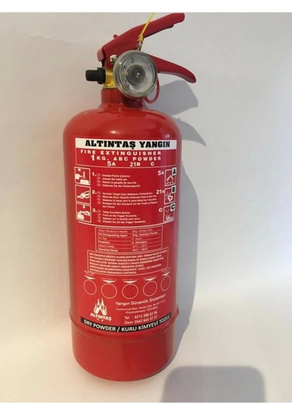 Araç Yangın Söndürme Tüpü 1 kg Son Kullanım 2025