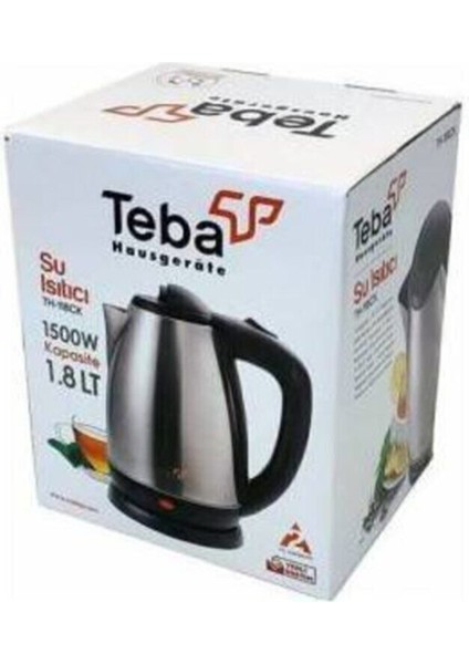Paslanmaz Çelik Su Isıtıcı Kettle 1800 Ml, Dayanıklı ve Şık Tasarım