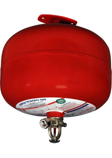 6 kg Kuru Kimyevi Tozlu Tavan Tipi Sprinkler Başlıklı Yangın Söndürme Cihazı