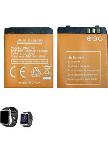 Turuncu Renkli, 2022 Model Güçlendirilmiş Akıllı Saat Bataryası