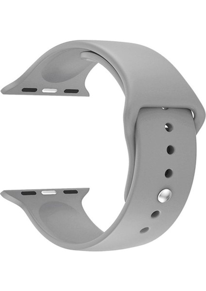 Çok Renkli Silikon Saat Kordonu 42/44 mm Gri, Şık ve Rahat Kullanım Için Ideal Seçim