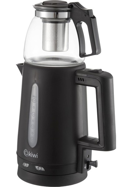 Çay Makinesi, 1.8 L Kettle ve 0.9 L Demlik, Siyah, Çok Renkli fiyatları