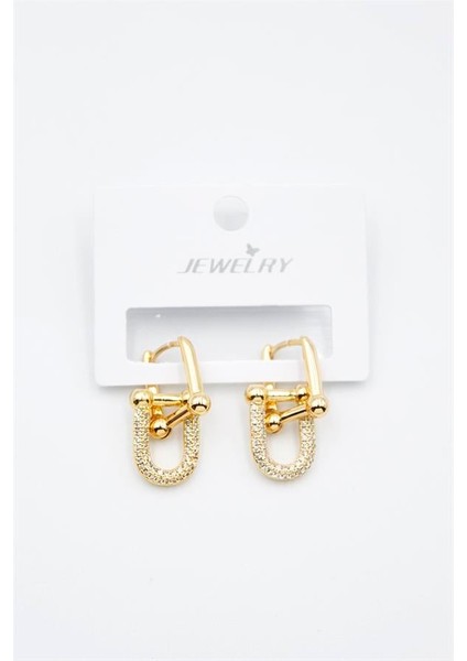 Tf Zincir Küpe - Altın