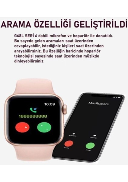 Çift Kordon Renkli Akıllı Saat, Dokunmatik Ekran, Çok Fonksiyonlu, Pembe indirimleri