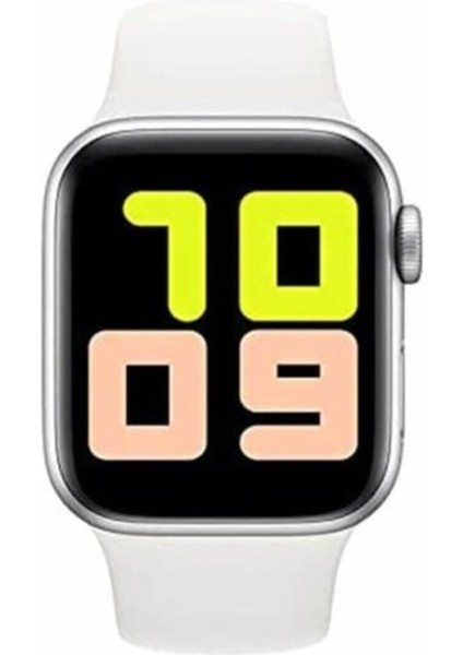 Renkli Akıllı Saat Nabız Ölçer ve Adım Sayar, Mesaj Bildirimi, Beyaz Renk