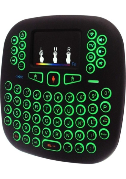 2.4g Mini Kablosuz Klavye Touch Pad Renkli ve Işıklı, Taşınabilir ve Şık Tasarım modelleri