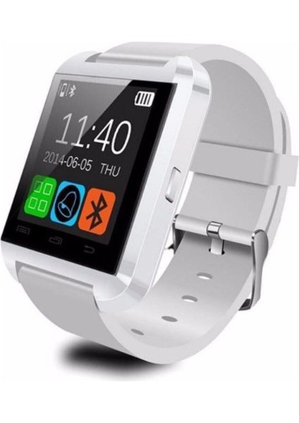Akıllı Saat, Kamera, Hafıza Kartı, Şık ve Kullanışlı Beyaz Veya Siyah Seçenekli