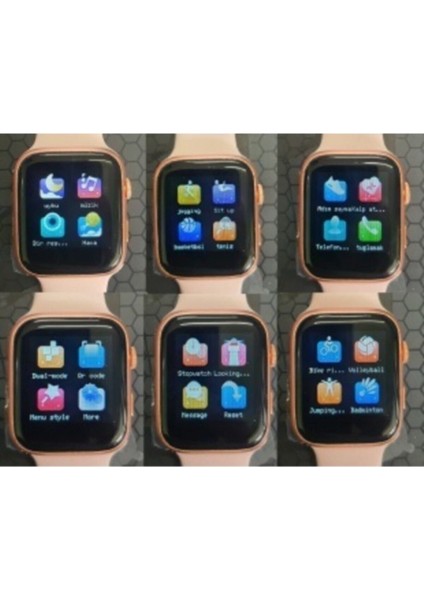 Çok Renkli Dokunmatik Akıllı Saat, Ios ve Android Uyumlu, Şık ve Fonksiyonel Tasarım indirimleri