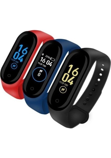 Renkli Ledli Ekranlı, Su Geçirmez, Hafif ve Şık Akıllı Bileklik