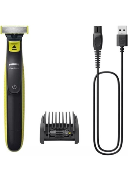 Sarı Oneblade Yüz Şekillendirici QP2724/20 Rahat ve