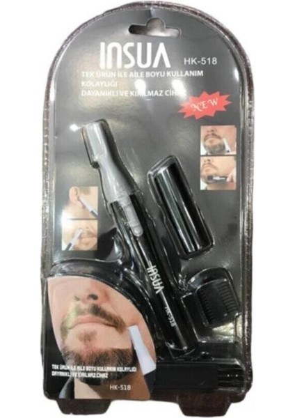 Pratik Sakal ve Burun Tüy Temizleme Makinesi Siyah fiyatları